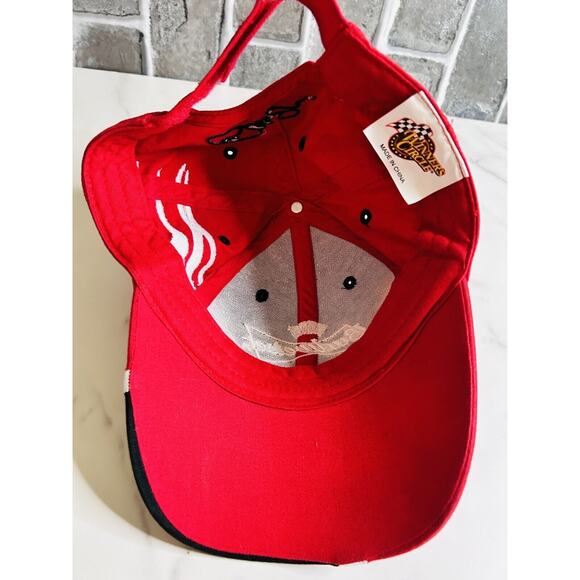 Dale Earnhardt Jr. Hat Winners Circle Nascar Number 8 Budweiser Crown Hat Red - Picture 8 of 11